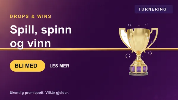 Kampanjebilde: Drops & Wins: spill, spinn, vinn